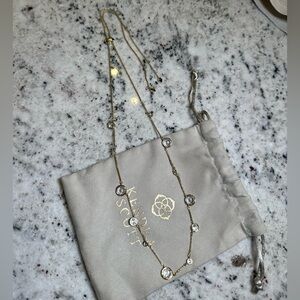 Kendra Scott Clementine Gold Adjustable Necklace